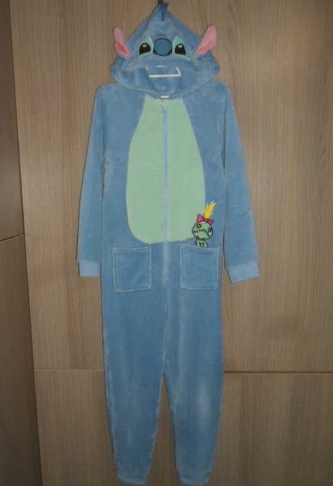 Кигуруми Стич пижама слип флисовый 10-11 лет рост 146