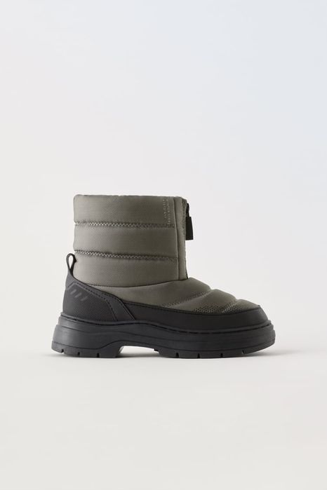 ZARA 33,38,39 зимові дутики сапоги ботинки зимове взуття