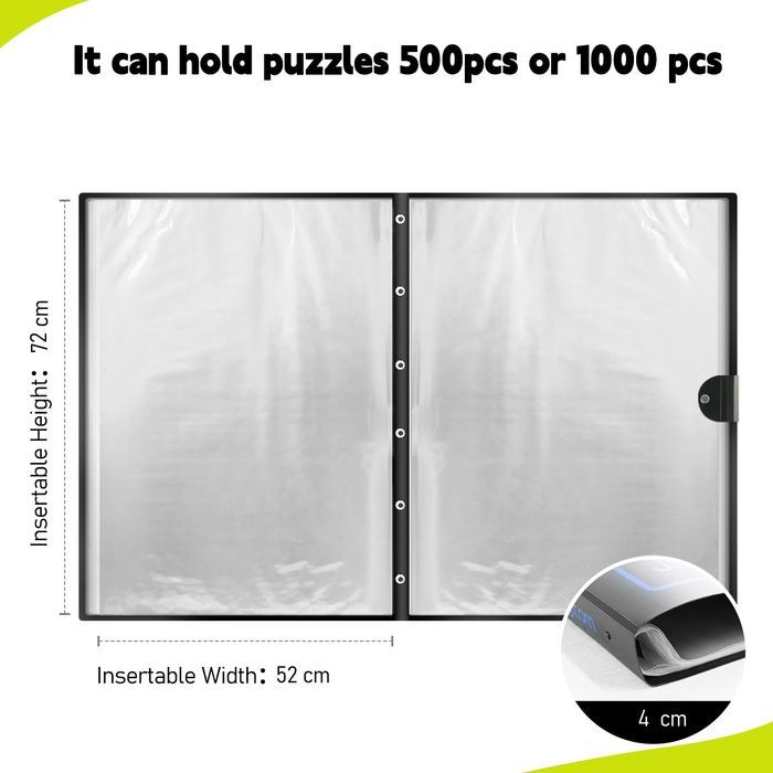 Organizer na puzzle 1000 el. PP, czarny, 20 przegródek