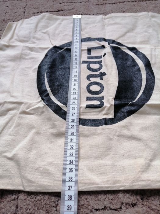 Nowa lniana torba na zakupy