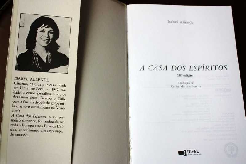 Livro A Casa dos espíritos Isabel Allende 1998