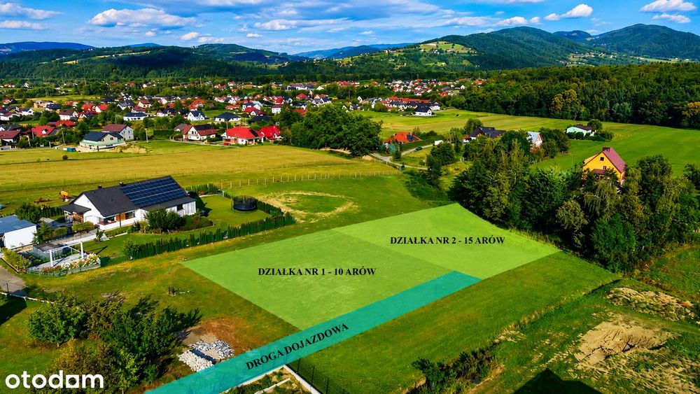 Wyjątkowa działka 10 ar - pełne media | las i natura | Poręba Mała