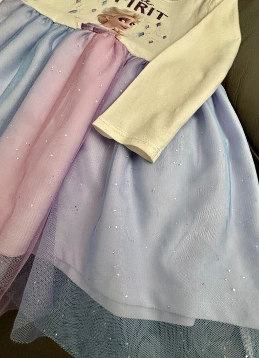 Elsa, Elza, Frozen, Kraina lodu  104 110  TIUL BROKAT