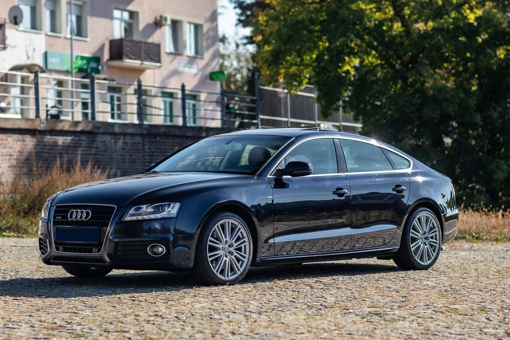 Audi A5 Sportback Fabryczny S LINE, Białe Skóry, Xenon, Bang Olufsen, FULL OPCJA !!!