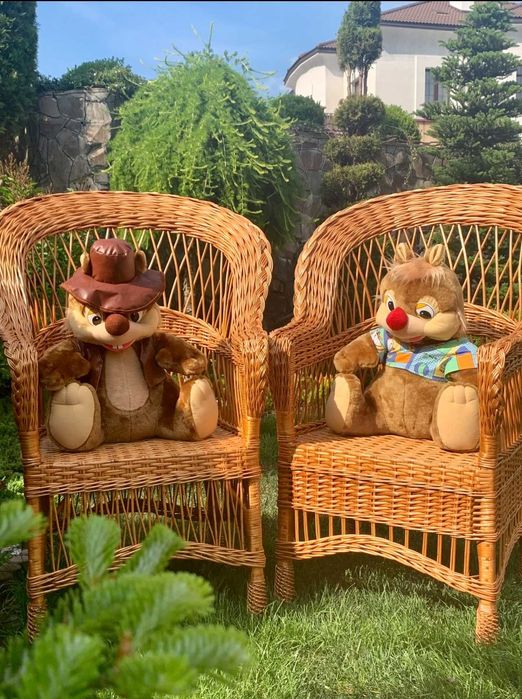 Велика м’яка іграшка Чіп і Дейл 55см. пара. подарунок, для фотосесії