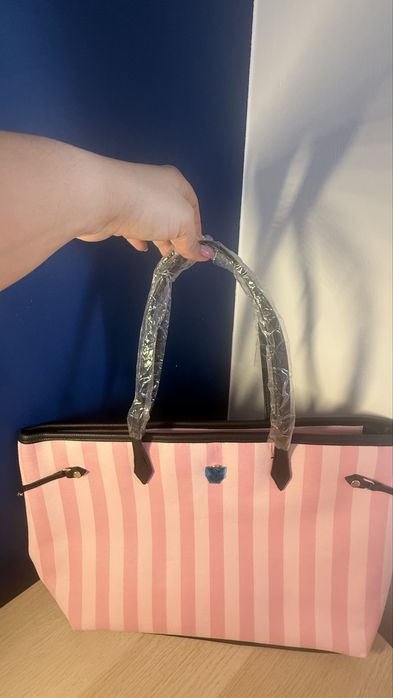 Damska torba shopperka Victoria's Secret Iconic Stripe Tote Bag
