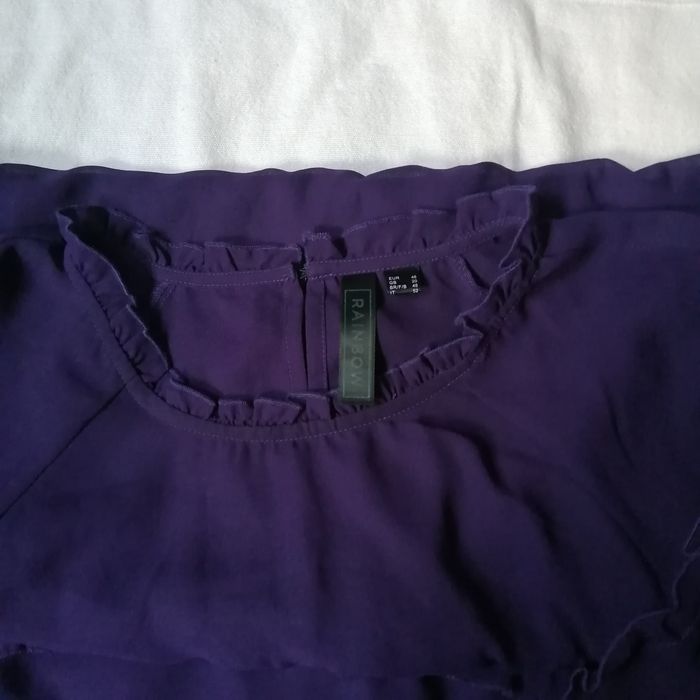 Fioletowa zwiewna sukienka Rainbow XL /XXL