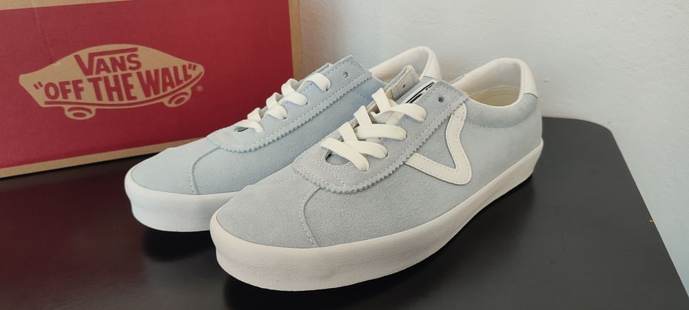 Vans sapatilhas azul bebé novas