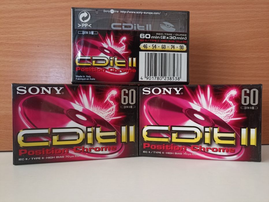 Cassetes Sony CDIT II Chrome