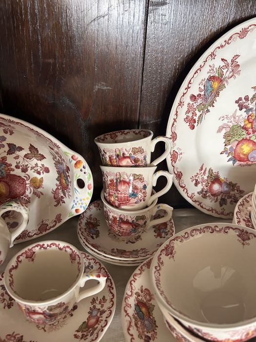 Serviço Masons England – Fruit Basket – Conjunto Completo – Porcelana Inglesa
