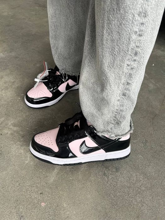Nike Dunk Low Black Pink жіночі кросівки найк сб данк