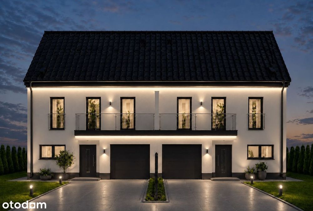 Nowoczesny dom z dużą działką | 136,49 m² | Legnica | Pompa ciepła