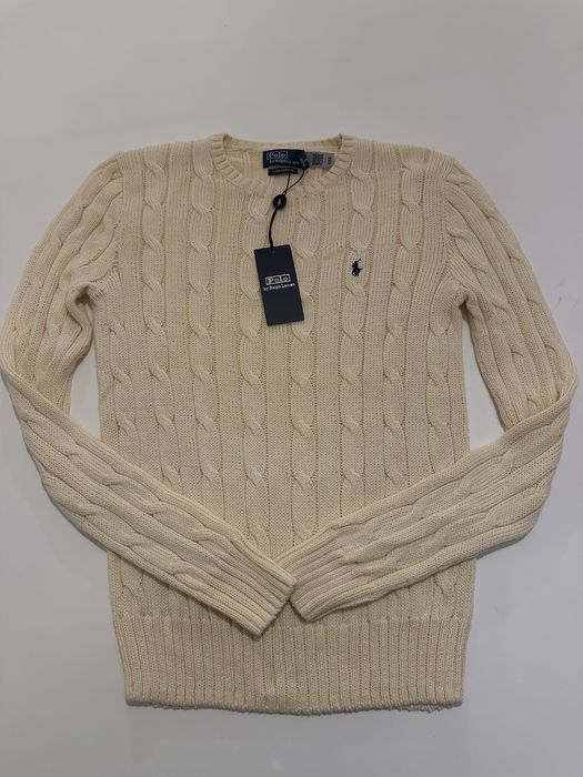 Polo Ralph Lauren - Camisola de malha bege (Pima Cotton)