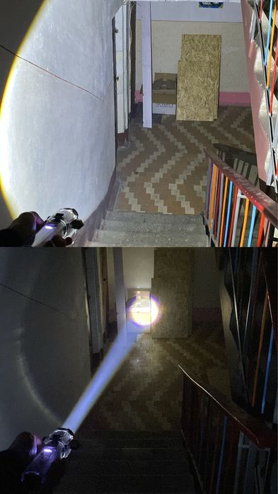 Очень яркий фонарь с индикацией заряда. 10 в 1!