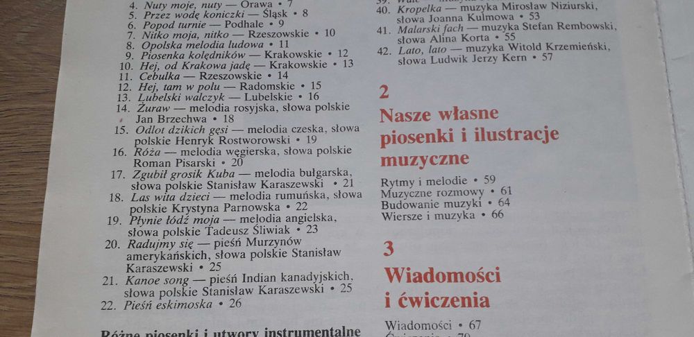 Podręcznik Muzyka klasa 4 SP, wydanie 1994, stan bardzo dobry