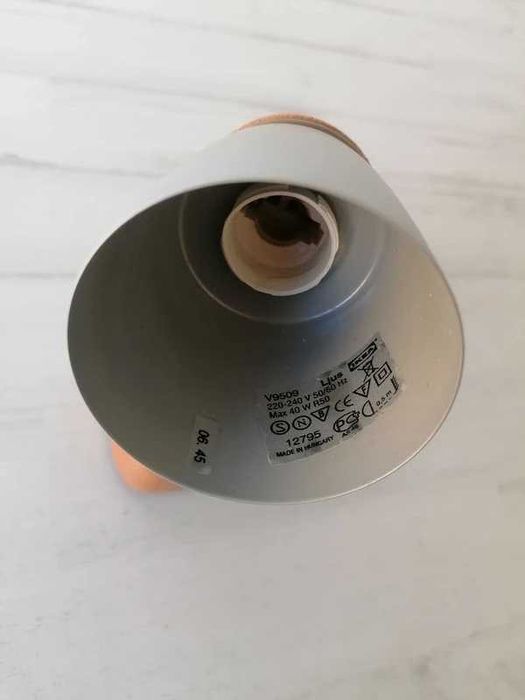 Candeeiro Parede Madeira e Metal Ikea Ljus 40W