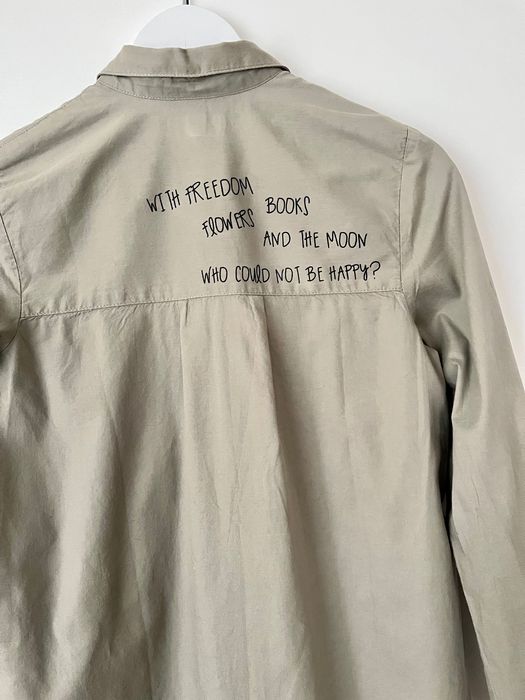RESERVED - długa koszula oversize. Zielona/khaki. 100% Bawełna. 34/XS