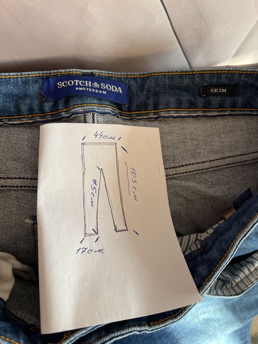 Сині чоловічі джинси Scotch & Soda оригінал розмір 36/32 (W36)