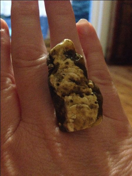 Pierścionek bursztyn naturalny