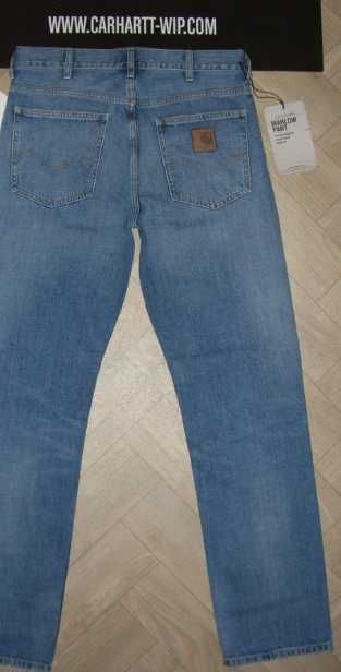 Calças de ganga Carhartt «Marlow Pant» Azul Desbotado W33 L32 Skate Texas - NOVAS!!