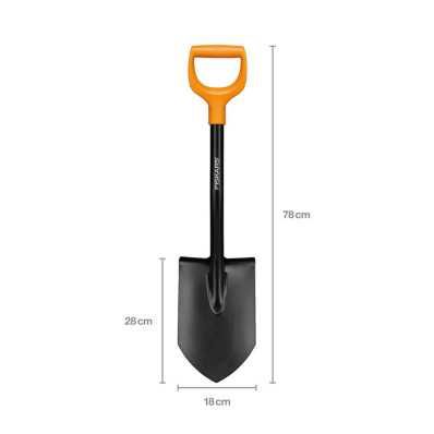 Лопата Фискарс, короткая Solid Fiskars Солид 131417 Официальный товар!