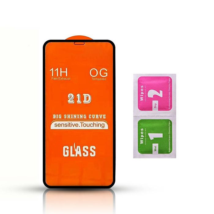 Glass Full Glue 21D Oppo A73 black