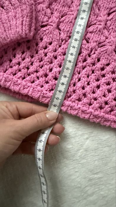 Zara piękny  ażurowy modny  różowy sweter 130 8/9l