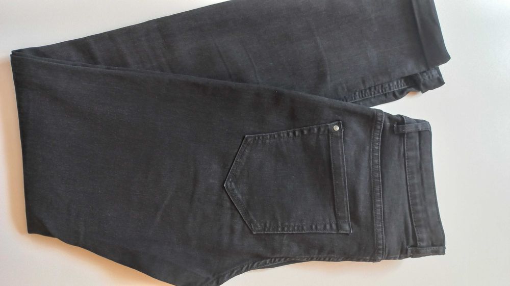 Spodnie SKINNY jeans r.38 esmara czarny denim dżinsy BDB+ uciągliwe