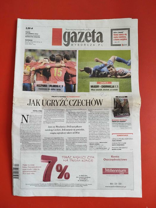 Gazeta Wyborcza, 15 czerwca 2012, nr 138, Kari Byron, Euro 2012