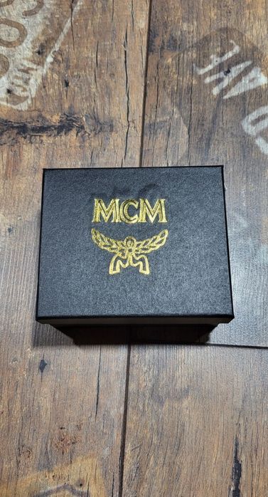 Mcm pasek unisex karmelowym skóra naturalna klamra  120 cm