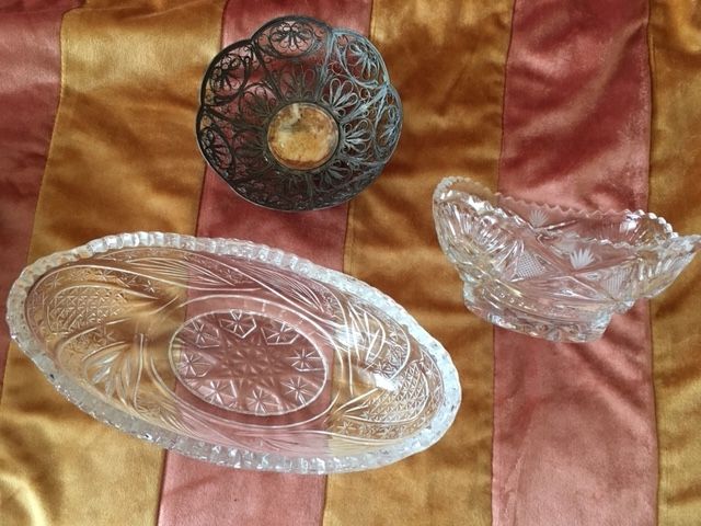 Конфетницы, вазы из хрусталя