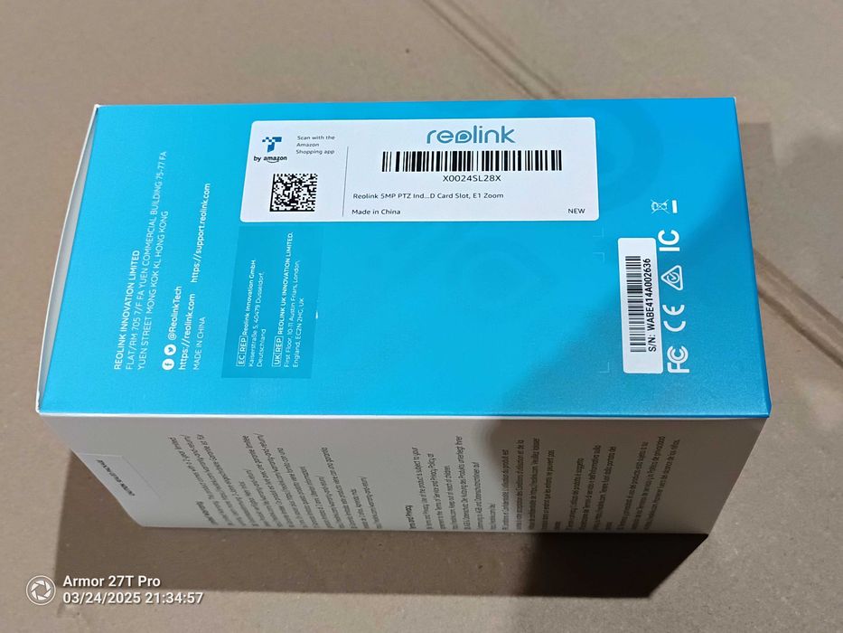 KAMERA IP obrotowa Niania REOLINK E1 ZOOM 5 MPx 355° Wifi FULL HD PIR