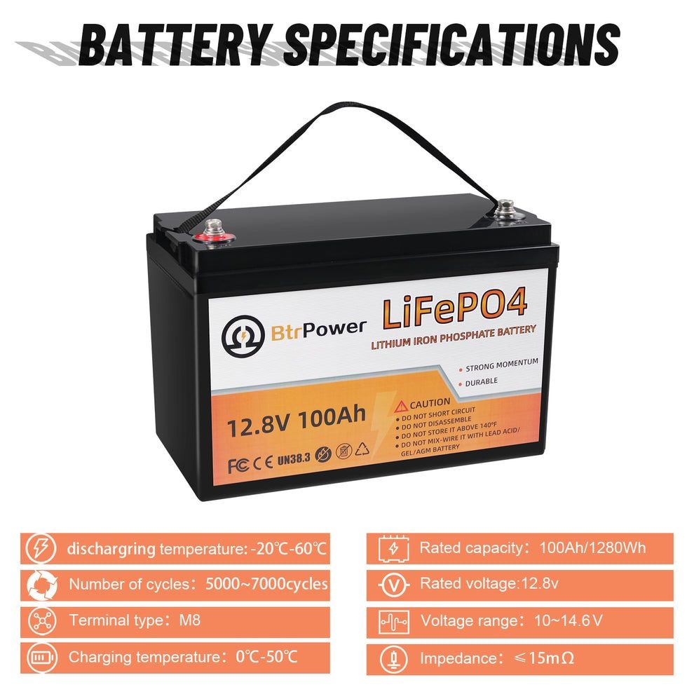 В наявності Lifepo4 тяговый аккумулятор батарея 12v (12в) 100ah (100ач ...