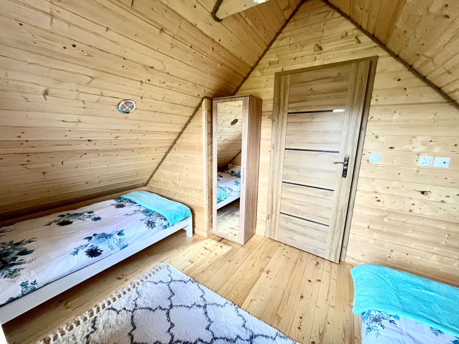 Domki Złote Runo Zalew Siemianówka Podlasie , bania i sauna.