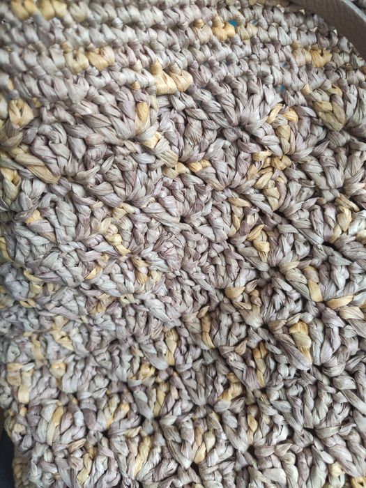 Torba worek z rafii handmade