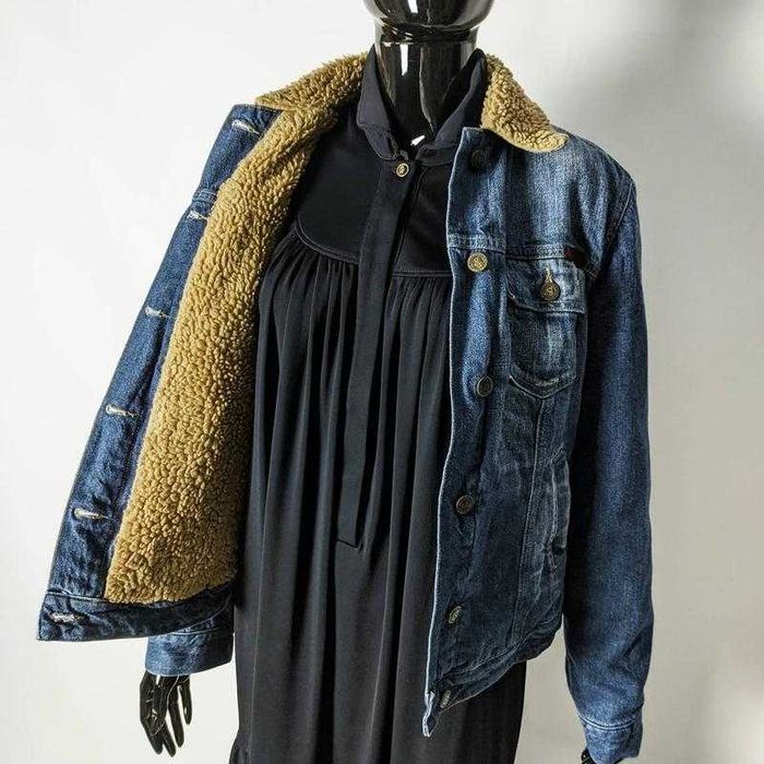 Dolce & Gabbana Шерпа тепла джинсова куртка