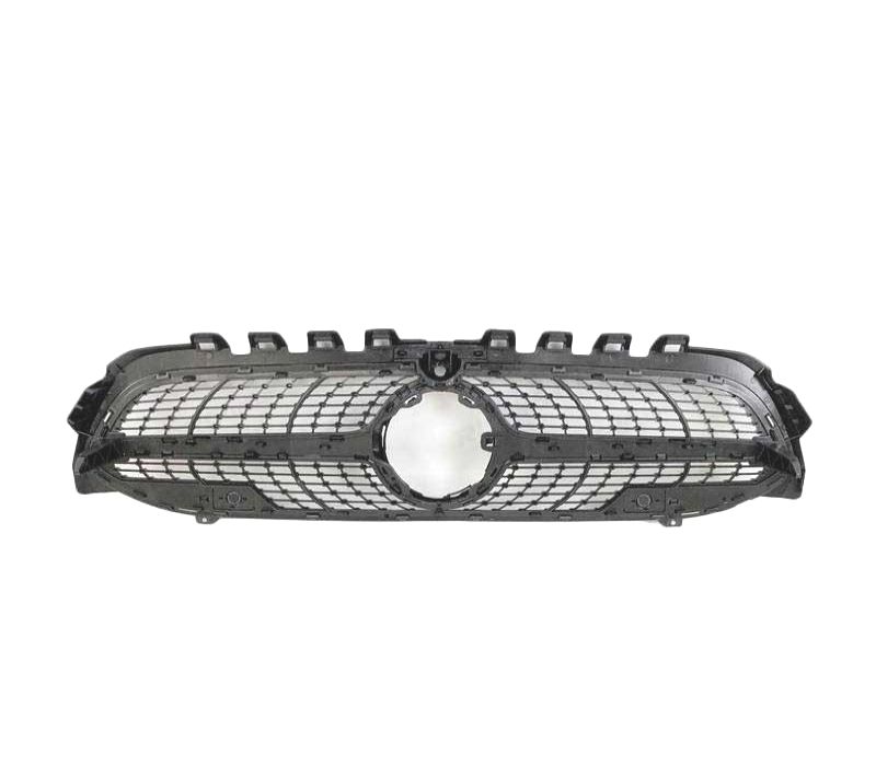 GRELHA FRONTAL MERCEDES CLASE A W177 V177 18-22 LOOK AMG A35 DIAMOND PRETO CAMERA