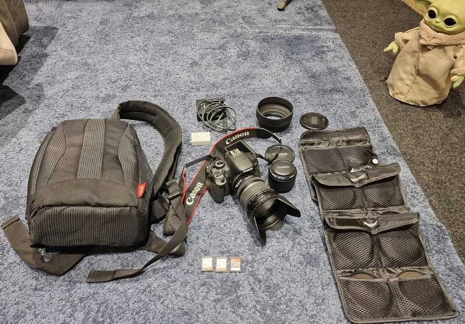 Kit Canon 650D + Lentes 10-22mm e 50mm + Acessórios