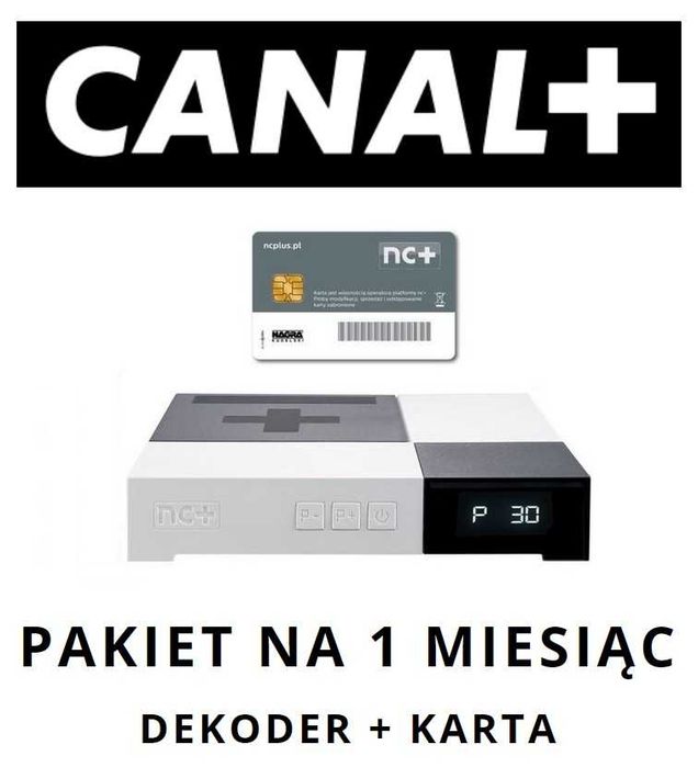 Dekoder z aktywnym pakietem Canal+ na 1 miesiąc