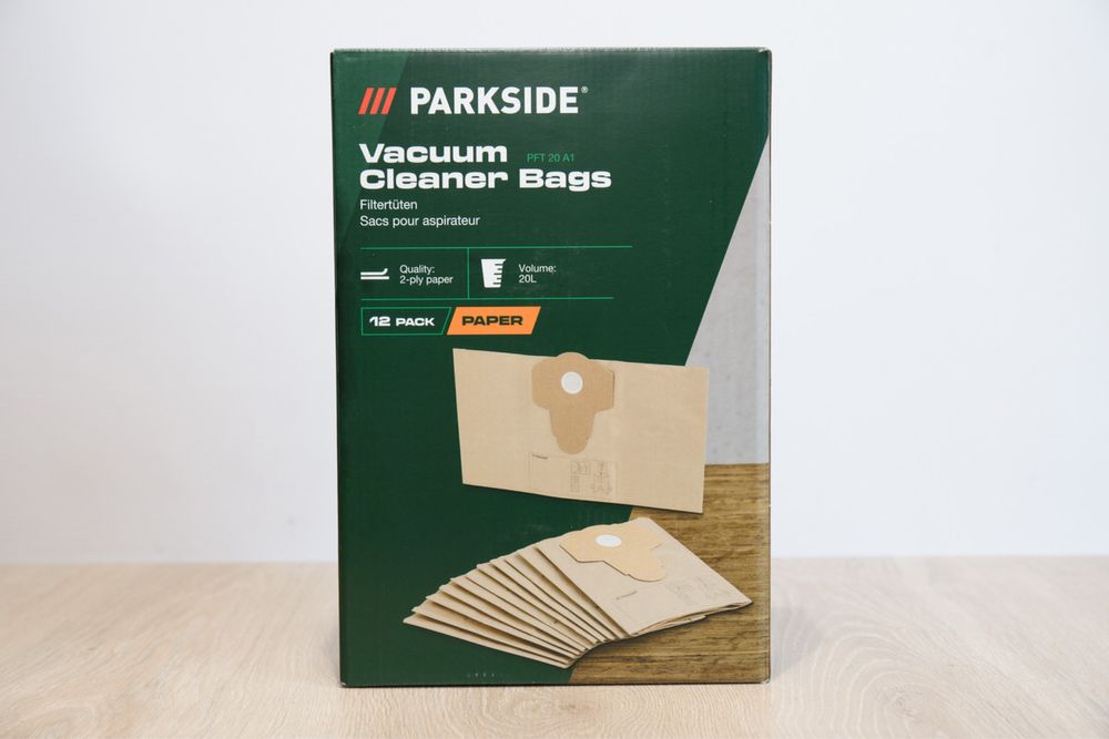Фільтри паперові Parkside PFT 20 A1 - 12 шт для пилососа