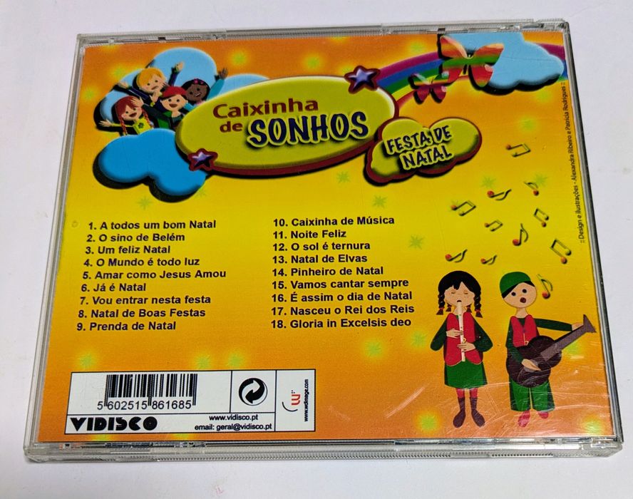 CD músicas infantis de Natal- Caixinha de Sonhos-Festa de Natal