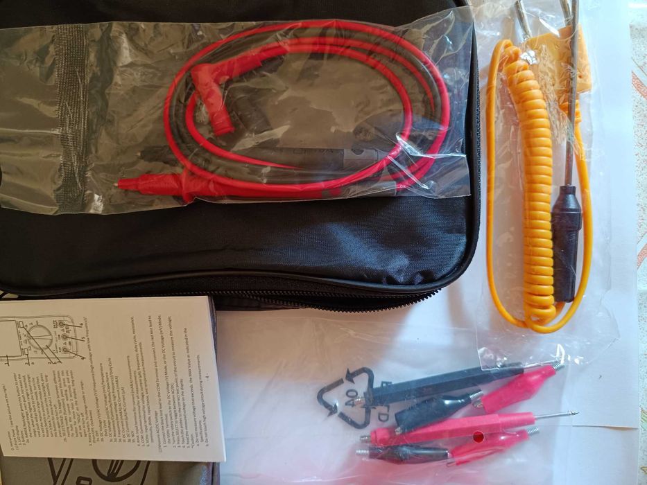 Мультиметр цифровой ANENG AN8009 Pro Red Full Kit,  полный комплект