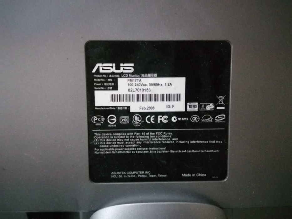Monitor ASUS Usado – Para Desocupar