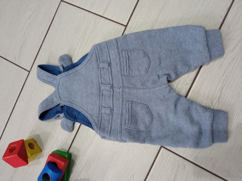 Ubranka rozm 56 ogrodniczki wełniane spodenki