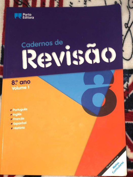 Livro revisões 8º ano- português, inglês, francês, história, espanhol