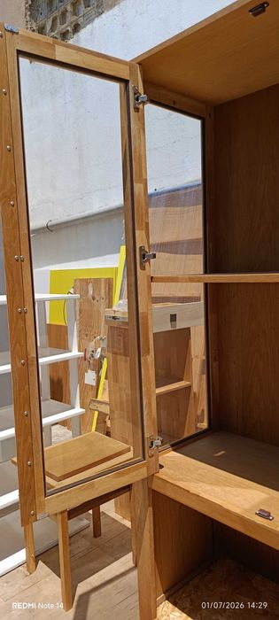 Cama de Casal / Estante / Cómoda (Conjunto)
