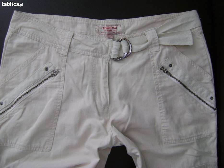 RESERVED cienkie spodnie na lato roz XL 42 uk14