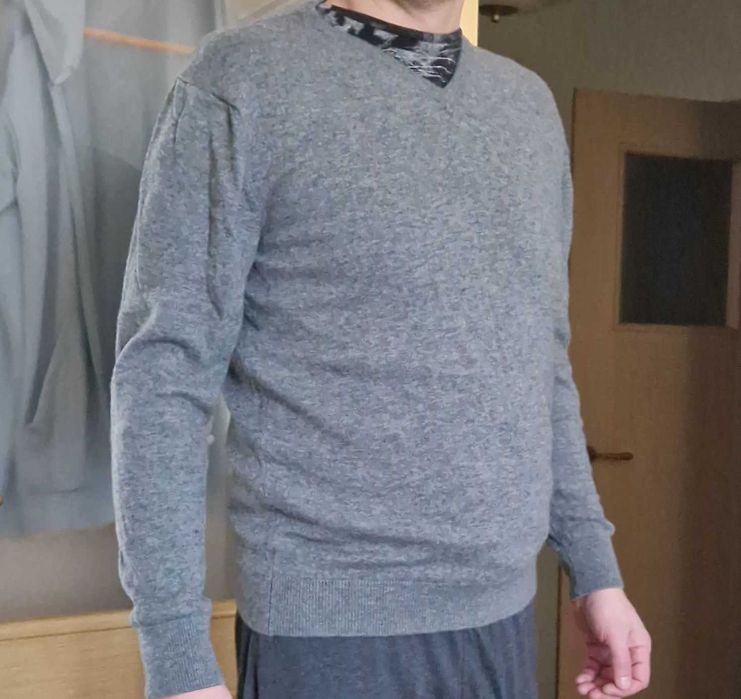 Sweter Męski szary AVENUE XL dla wysokiego - NOWY, TANIO, Warszawa