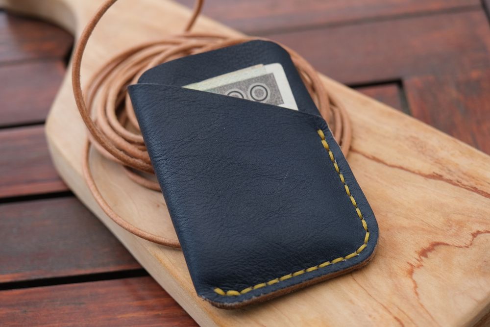 Skórzany cardholder / portfel