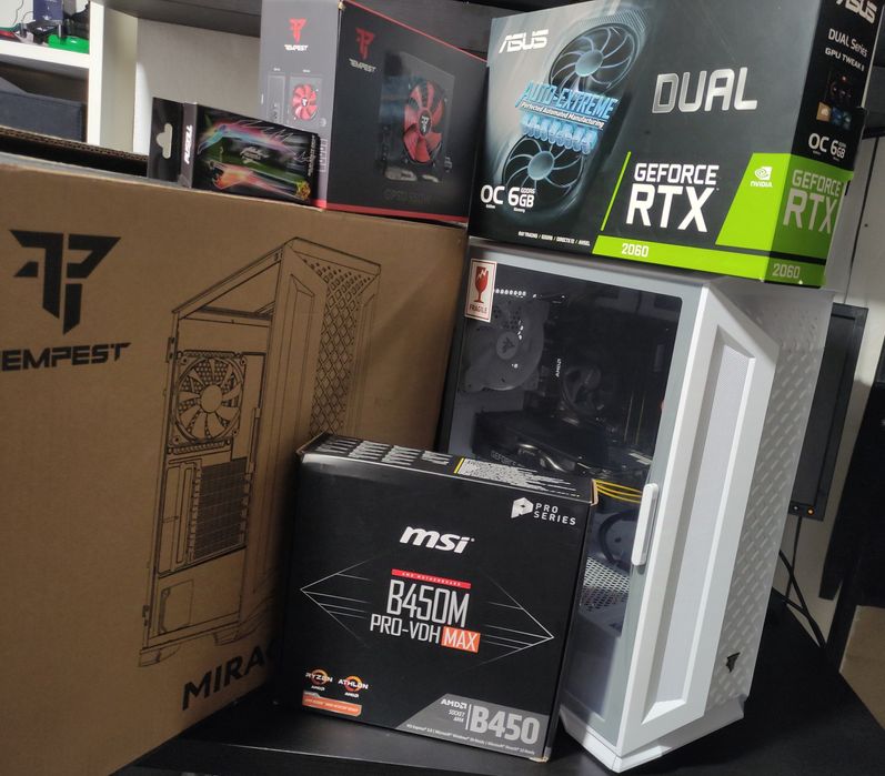 PC Gamer*NOVO*Ryzen 4500 4,2gh+RTX 2060 6gb+16gb+1120gb SSD